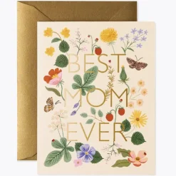 Best RIFLE PAPER CO. Best Mom Ever Greeting Card