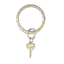 Fashion OVENTURE Big O Key Ring - Gold Rush Croc