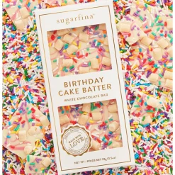 Hot SUGARFINA Birthday Cake Batter White Chocolate Bar