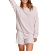 Fashion Barefoot Dreams Boatneck Pullover and Shorts Set