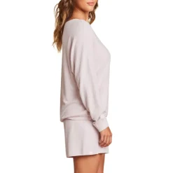 Fashion Barefoot Dreams Boatneck Pullover and Shorts Set