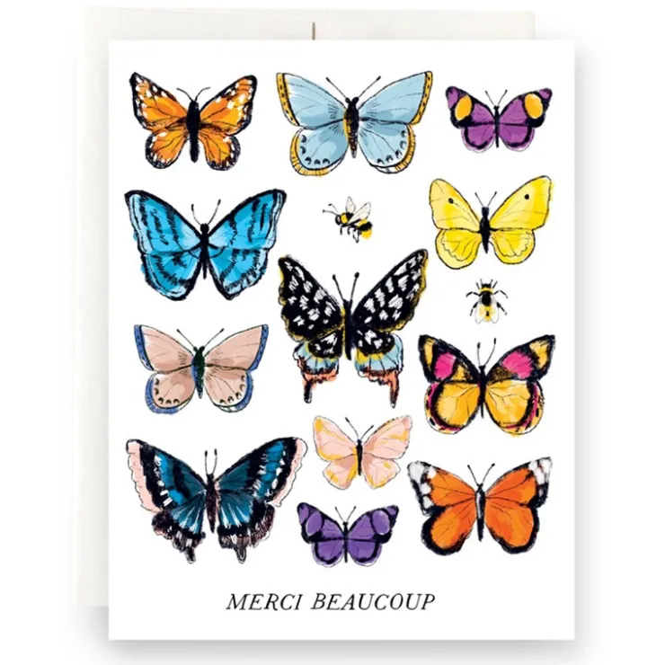 Discount Antiquaria Butterfly Merci Greeting Card