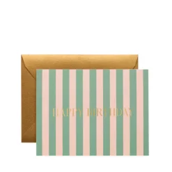 Sale RIFLE PAPER CO. Cabana Stripe Birthday Card