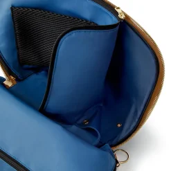 Clearance Kusshi Camel Leather Makeup Bag