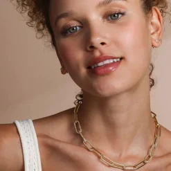 Clearance Melinda Maria Carrie Pavè Chain Necklace