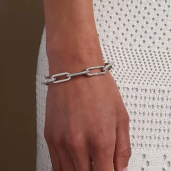 Clearance Melinda Maria Carrie Pavè Chain Link Bracelet