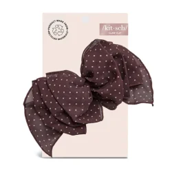 Outlet KITSCH Chiffon Polka Dot Bow Barrette