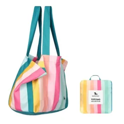 Clearance DOCK & BAY Coastal Candy Foldaway Tote Bag