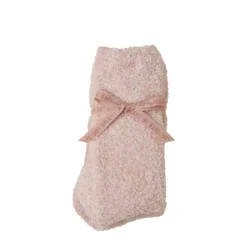 Hot Barefoot Dreams CozyChic 2 Pair Sock Set Dusty RoseStonePewter