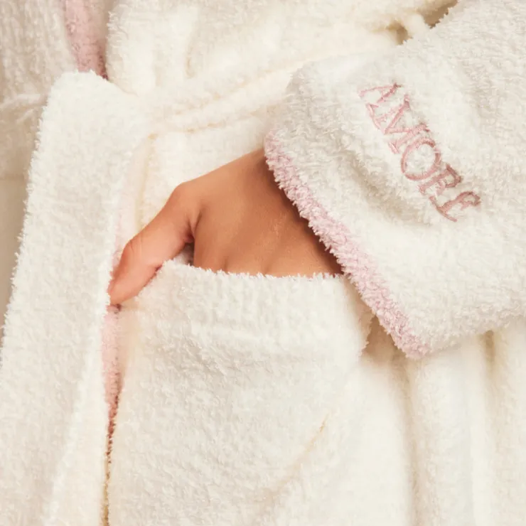 New Barefoot Dreams CozyChic Amoré Tipped Robe
