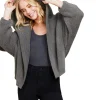 Fashion Barefoot Dreams CozyChic® Chevron Rib Cardigan Olive BranchSilver