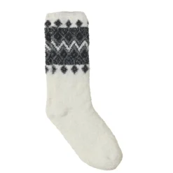 Clearance Barefoot Dreams CozyChic® Fair Isle Socks PearlMistMoonbeam