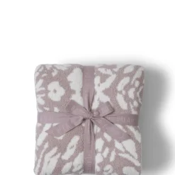 Discount Barefoot Dreams CozyChic Fauna Leopard Throw Dusty MauveStone