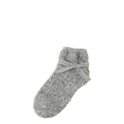 New Barefoot Dreams CozyChic Heathered Tennis Socks WillowNickelMoonbeam