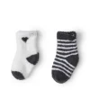 New Barefoot Dreams Cozychic Lite® Baby Heart Sock Set CarbonPink Peonie