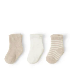 New Barefoot Dreams CozyChic Lite Infant 3 Pack Sock Set