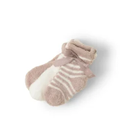 New Barefoot Dreams CozyChic Lite Infant 3 Pack Sock Set