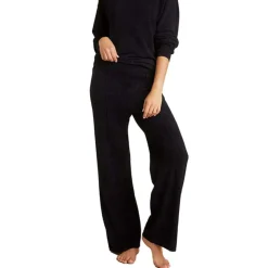 Online Barefoot Dreams CozyChic Lite® Wide Leg Seamed Pant AlmondBlack
