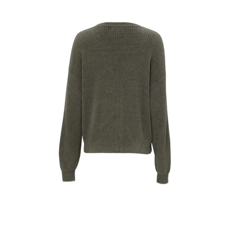 New Barefoot Dreams CozyChic® Ultra Lite Contrast Ribbed Cardigan