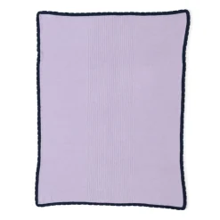 Fashion Barefoot Dreams CozyChic® Ultra Lite Scalloped Stroller Blanket LilacCream