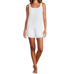 Sale Barefoot Dreams CozyChic Ultra Lite® Square Neck Tank Sea SaltStone