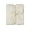 Fashion Barefoot Dreams CozyChic Waffle Throw WillowCreamBeach