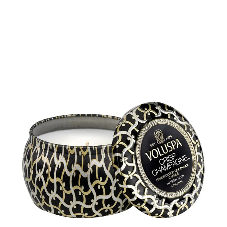 Clearance Voluspa Crisp Champagne Mini Tin Candle