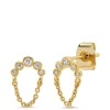 Discount Tai Rittichai CZ Dangle Chain Studs