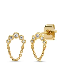 Discount Tai Rittichai CZ Dangle Chain Studs