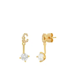 Outlet Tai Rittichai CZ Monogram Ear Jacket ABCDEGHJKLMPRST