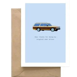 Fashion Spaghetti & Meatballs Dad Uber Driver Card