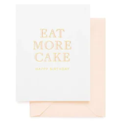 Discount Sugar Paper Eat More Cake Birthday Card