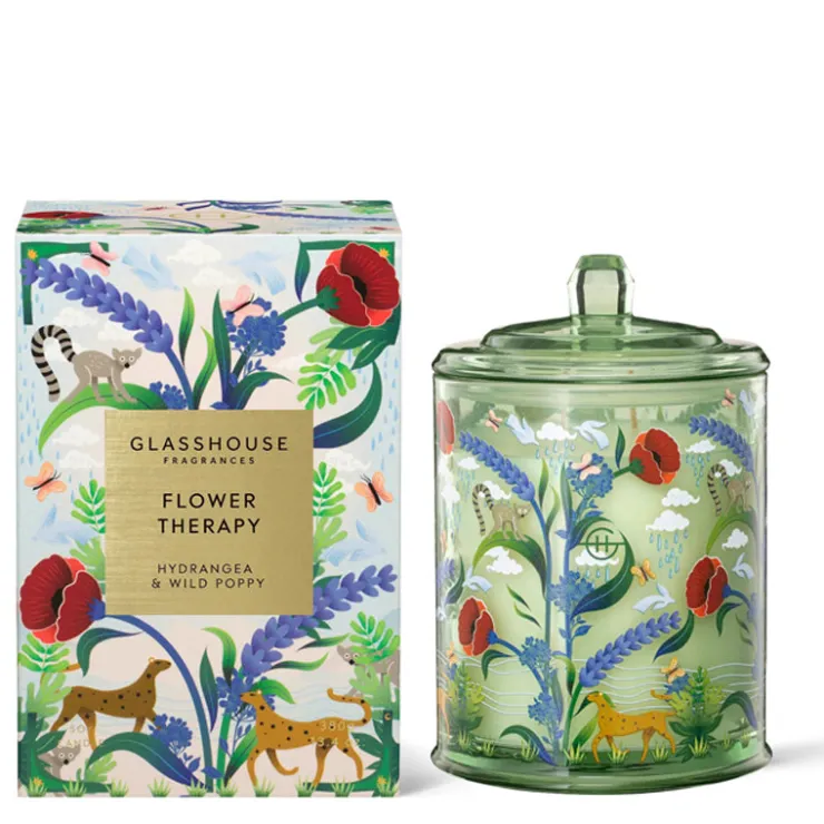 Fashion GLASSHOUSE FRAGRANCES Flower Therapy Candle