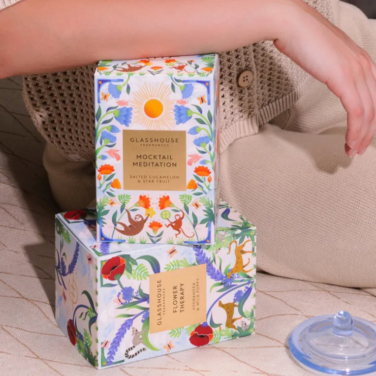 Fashion GLASSHOUSE FRAGRANCES Flower Therapy Candle