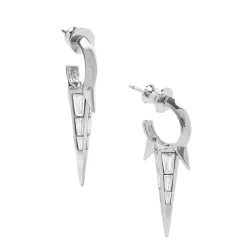 New Melinda Maria Gabriella Baguette Triple Spike Earrings
