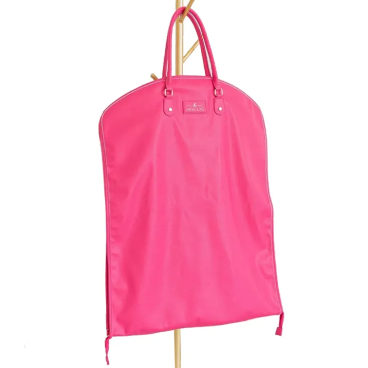 New Hollis Glam Garment Bag Hot PinkMetallic BlushNude