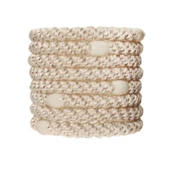 Best L. Erickson Grab & Go Ponytail Holders - Set of 8 BeigeBlackCamelClassicEspressoIvoryMochaNeutralWhite Chocolate