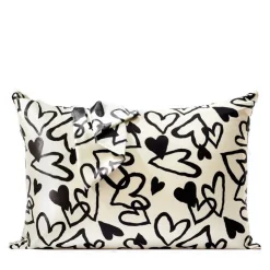 Outlet KITSCH Heart Satin Pillowcase