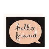 Sale Girl W/ Knife Hello Friend Card