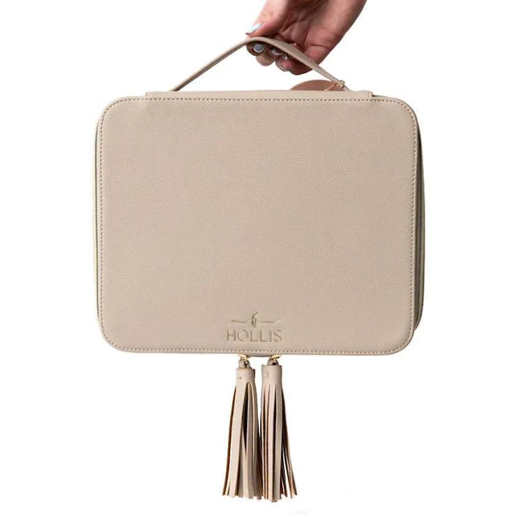 Outlet Hollis Jett Setter Cosmetic Bag BlushNudeLeopardRose GoldHot PinkPixie Pink