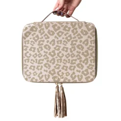 Outlet Hollis Jett Setter Cosmetic Bag BlushNudeLeopardRose GoldHot PinkPixie Pink