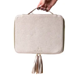 Outlet Hollis Jett Setter Cosmetic Bag BlushNudeLeopardRose GoldHot PinkPixie Pink