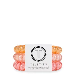 Fashion TELETIES Large 3 Pack Sunny Days AheadTotally TurquoiseJet BlackRose WaterCoconut WhiteCrystal ClearSprung OutMade Me BlushOrchid OasisSparkles & SpiritsBora BoraAntiguaArubaSilver FlamesToastedBoneyardTalk to the Bow