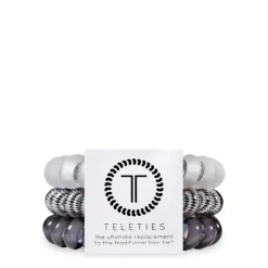 Fashion TELETIES Large 3 Pack Sunny Days AheadTotally TurquoiseJet BlackRose WaterCoconut WhiteCrystal ClearSprung OutMade Me BlushOrchid OasisSparkles & SpiritsBora BoraAntiguaArubaSilver FlamesToastedBoneyardTalk to the Bow