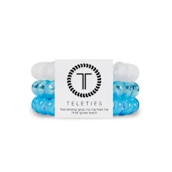 Fashion TELETIES Large 3 Pack Sunny Days AheadTotally TurquoiseJet BlackRose WaterCoconut WhiteCrystal ClearSprung OutMade Me BlushOrchid OasisSparkles & SpiritsBora BoraAntiguaArubaSilver FlamesToastedBoneyardTalk to the Bow