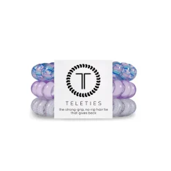 Fashion TELETIES Large 3 Pack Sunny Days AheadTotally TurquoiseJet BlackRose WaterCoconut WhiteCrystal ClearSprung OutMade Me BlushOrchid OasisSparkles & SpiritsBora BoraAntiguaArubaSilver FlamesToastedBoneyardTalk to the Bow