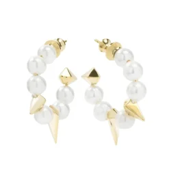 Online Melinda Maria Life's a Ball Pearl Spike Hoops