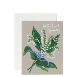 Clearance RIFLE PAPER CO. Lily of the Valley Sympathy Card
