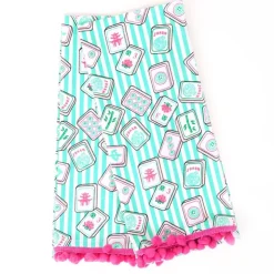 Fashion 8 Oak Lane Mahjong Stripe Kitchen Towel Set