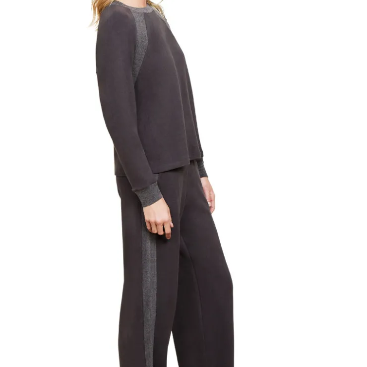 New Barefoot Dreams Malibu Collection Brushed Fleece Sweater